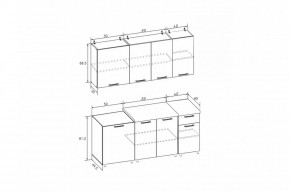 РИО-1 ЛДСП Кухонный гарнитур 1,7 м в Камышлове - kamyshlov.mebel24.online | фото 7
