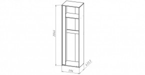 ЛИНДА-2 Шкаф 1-о дверный для одежды (ЛНД.02) в Камышлове - kamyshlov.mebel24.online | фото 2