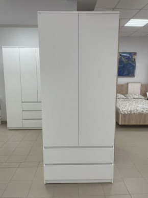 Шкаф 2-ств. с 2 ящиками "Бьянко" в Камышлове - kamyshlov.mebel24.online | фото 3