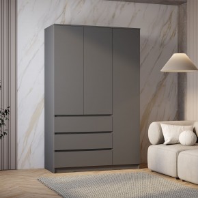 Шкаф 3-х створчатый Симпл ШК-08 (графит) в Камышлове - kamyshlov.mebel24.online | фото 3