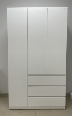 Шкаф 3-ств. с 3 ящиками "Бьянко" в Камышлове - kamyshlov.mebel24.online | фото 3
