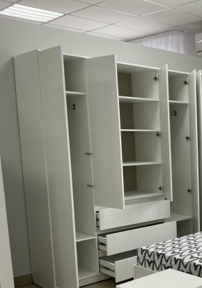 Шкаф 4-ств. с 3 ящиками "Бьянко" в Камышлове - kamyshlov.mebel24.online | фото 2