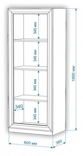 Шкаф для белья Нобиле ВтН-ФГД в Камышлове - kamyshlov.mebel24.online | фото 2