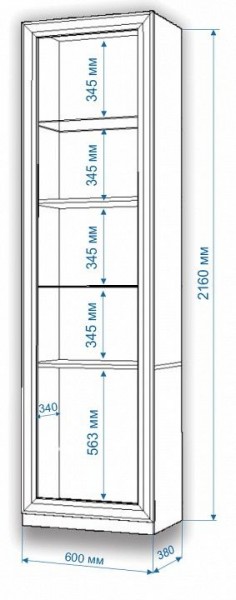 Шкаф для белья Нобиле ВтВ-ФГД-ФГК в Камышлове - kamyshlov.mebel24.online | фото 3