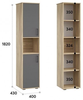 Шкаф для белья Оскар в Камышлове - kamyshlov.mebel24.online | фото 3