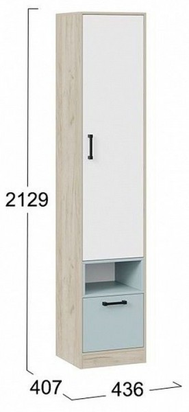Шкаф комбинированный Оливер 401.002.000 в Камышлове - kamyshlov.mebel24.online | фото 3