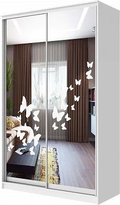 Шкаф-купе ХИТ 24-12-66 БАБОЧКИ в Камышлове - kamyshlov.mebel24.online | фото