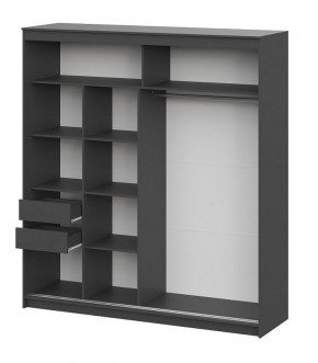 Шкаф-купе ШКП 3 МАКС (2000) Графит серый в Камышлове - kamyshlov.mebel24.online | фото 3