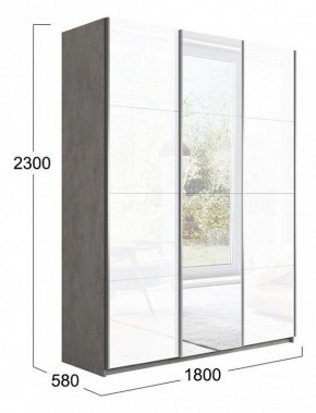 Шкаф-купе Траст СШК 2.180.60-15.13.15 в Камышлове - kamyshlov.mebel24.online | фото 3