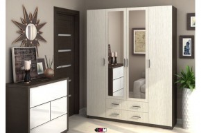 Шкаф Квадро шимо светлый/темный в Камышлове - kamyshlov.mebel24.online | фото 1