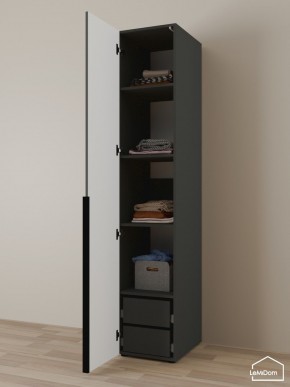 Шкаф Linnea MHR-1-4 2050х400х510 (Графит-М 11.1.25) в Камышлове - kamyshlov.mebel24.online | фото 5
