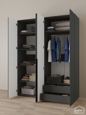 Шкаф Linnea MHR-4-2 2050х1600х510 (Графит-М 11.1.25) в Камышлове - kamyshlov.mebel24.online | фото 5