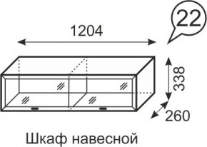 Шкаф навесной Венеция 22 бодега в Камышлове - kamyshlov.mebel24.online | фото 1