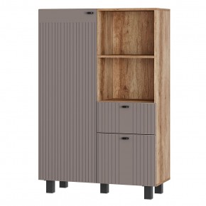 Шкаф Олива ШК-16 (Дуб каньон/MF14 Муссон софт) в Камышлове - kamyshlov.mebel24.online | фото