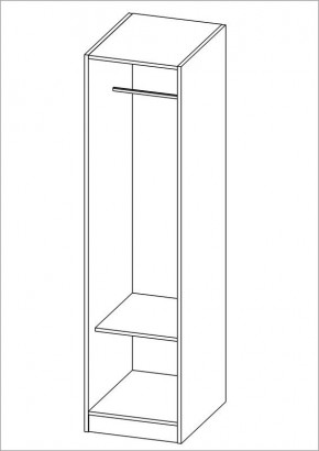 Шкаф ОРИОН однодверный, цвет белый в Камышлове - kamyshlov.mebel24.online | фото 2