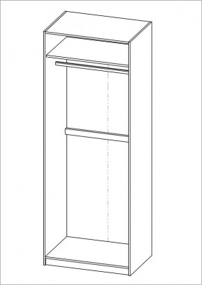 Шкаф ПЕГАС двухдверный, цвет белый в Камышлове - kamyshlov.mebel24.online | фото 3