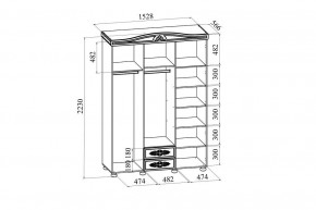 Шкаф платяной Ассоль АС-27 в Камышлове - kamyshlov.mebel24.online | фото 6