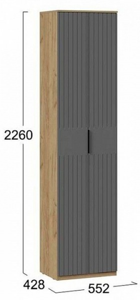 Шкаф платяной Хилтон Исп. 2 в Камышлове - kamyshlov.mebel24.online | фото 6