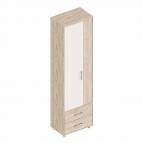 ГРАФ Шкаф 2-х створчатый с 2 ящиками (перламутр) в Камышлове - kamyshlov.mebel24.online | фото
