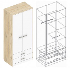 Шкаф "Милана" 2-х створчатый с 2 ящиками в Камышлове - kamyshlov.mebel24.online | фото 3