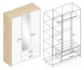 Шкаф "Милана" 3-х створчатый с 2 ящиками в Камышлове - kamyshlov.mebel24.online | фото 3