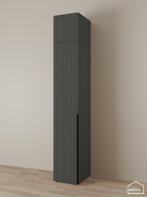 Шкаф с антресолью Linnea MHR-1A-4 2450х400х510 (Графит-М 11.1.25) в Камышлове - kamyshlov.mebel24.online | фото