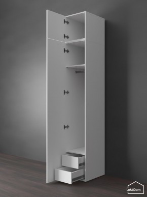 Шкаф с антресолью Linnea MHR-1POA-3 2450х400х510 (Белый-М 11.1.2) в Камышлове - kamyshlov.mebel24.online | фото 6