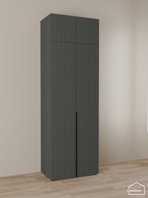 Шкаф с антресолью Linnea MHR-2A-1 2450х800х510 (Графит-М 11.1.25) в Камышлове - kamyshlov.mebel24.online | фото