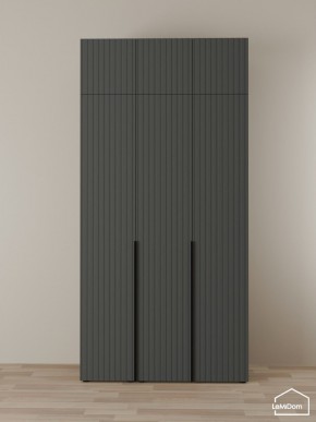 Шкаф с антресолью Linnea MHR-3A-1 2450х1200х510 (Графит-М 11.1.25) в Камышлове - kamyshlov.mebel24.online | фото 1