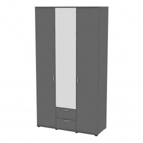 Шкаф с зеркалом Ольга H54_M (Графит) в Камышлове - kamyshlov.mebel24.online | фото