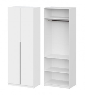 Шкаф ШК-5 + 2 полки (800) Белый текстурный в Камышлове - kamyshlov.mebel24.online | фото