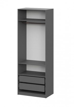 Шкаф ШК-5 + 2 полки + ящики (800) Графит в Камышлове - kamyshlov.mebel24.online | фото 4