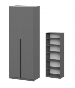 Шкаф ШК-5 + 4 полки (800) Графит в Камышлове - kamyshlov.mebel24.online | фото 1