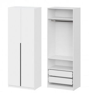 Шкаф ШК-5 + 2 полки + ящики (800) Белый текстурный в Камышлове - kamyshlov.mebel24.online | фото