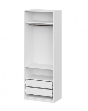 Шкаф ШК-5 + 2 полки + ящики (800) Белый текстурный в Камышлове - kamyshlov.mebel24.online | фото 3