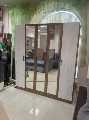 Шкаф Вегас 2000 Дуб крафт табачный/Дуб крафт белый в Камышлове - kamyshlov.mebel24.online | фото 3