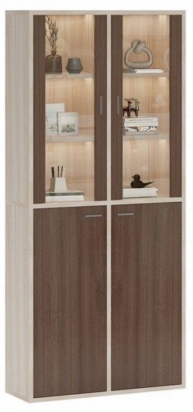 Шкаф-витрина Домино СУ(ш2в2)+2ФС+2ФГ в Камышлове - kamyshlov.mebel24.online | фото 2