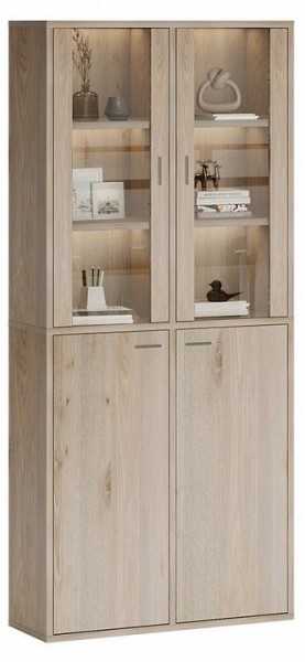 Шкаф-витрина Домино СУ(ш2в2)+2ФС+2ФГ в Камышлове - kamyshlov.mebel24.online | фото 2