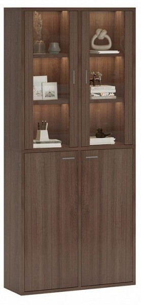Шкаф-витрина Домино СУ(ш2в2)+2ФС+2ФГ в Камышлове - kamyshlov.mebel24.online | фото 2