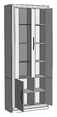 Шкаф-витрина Нобиле ШВтВ-ФСД-ФГК в Камышлове - kamyshlov.mebel24.online | фото 2