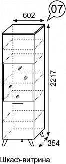 Шкаф-витрина София 7 в Камышлове - kamyshlov.mebel24.online | фото 3