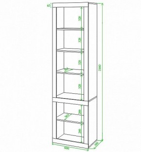 Шкаф-витрина Toivo ВтВ-ФС в Камышлове - kamyshlov.mebel24.online | фото 2