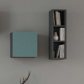 Сириния Куб 2 серый графит/МДФ бриз в Камышлове - kamyshlov.mebel24.online | фото 3