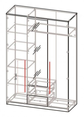 Спальный гарнитур Роксана (модульный) ЯШС в Камышлове - kamyshlov.mebel24.online | фото 5