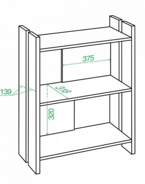 Стеллаж Домино Лайт СТЛ-ОН в Камышлове - kamyshlov.mebel24.online | фото 2