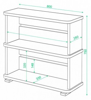 Стеллаж Домино СБ-25/2 в Камышлове - kamyshlov.mebel24.online | фото 3