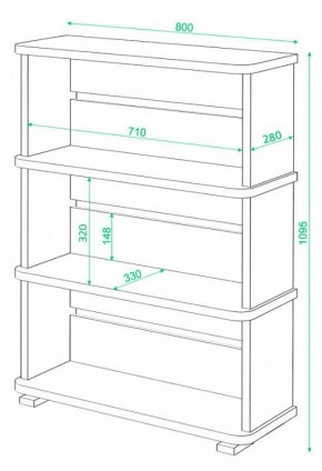 Стеллаж Домино СБ-25/3 в Камышлове - kamyshlov.mebel24.online | фото 3