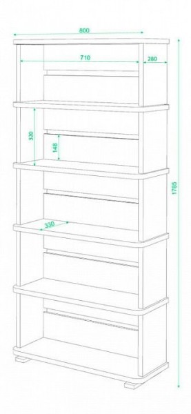 Стеллаж Домино СБ-25/5 в Камышлове - kamyshlov.mebel24.online | фото 3