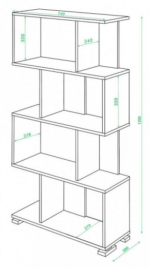 Стеллаж Домино СЛ-5-4 в Камышлове - kamyshlov.mebel24.online | фото 2