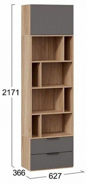 Стеллаж комбинированный Порто Исп. 2 ТД-393.07.20 в Камышлове - kamyshlov.mebel24.online | фото 5